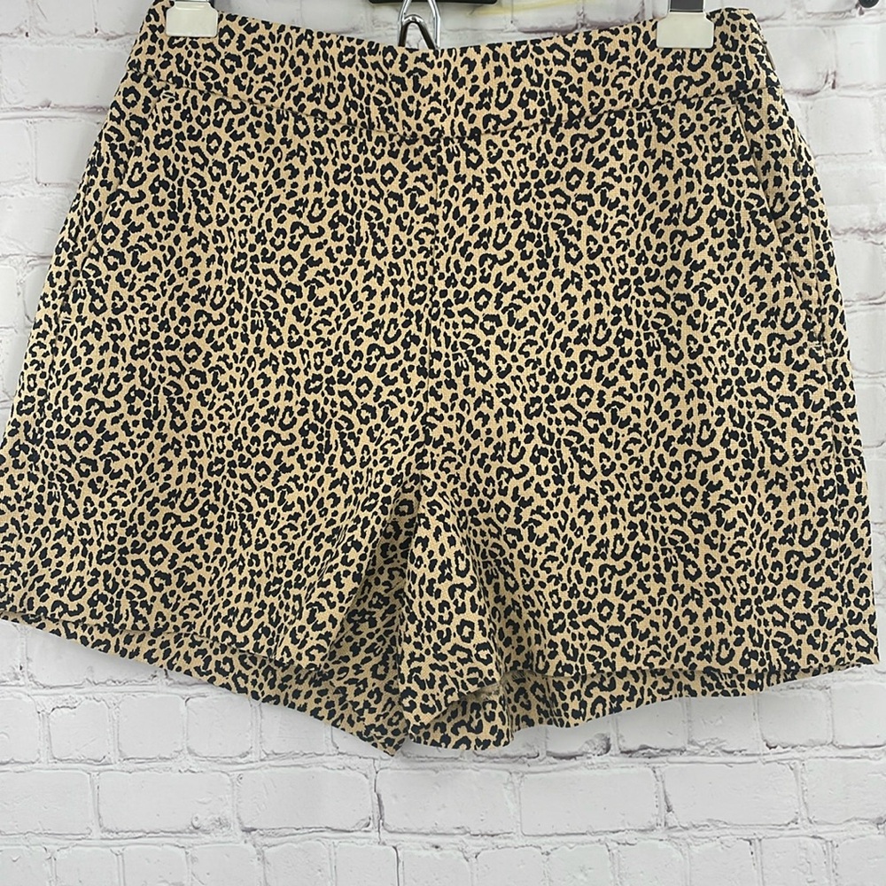 J. Crew cheetah basketweave Shorts - Size 4
